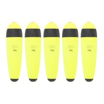 Eva Bright Colored Float 부력 부유 부동산 수직 멀티 크기 낚시 용품, 블랙 헤드 60G