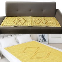 여름쇼파용 마작자리 대자리 마작대자리 쇼파패드 쇼파용 쿨매트, 01)뉴골드 쇼파3인 (50*150)