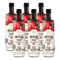 쁘띠첼 미초 석류 900ml 6개묶음/홍초/흑초/식초음료/다이어트음료/무료배송, 6개묶음