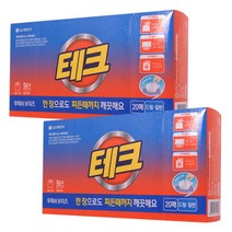 테크 간펀시트 세탁세제 후레쉬브리즈향, 20개입, 2개