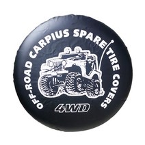 PVC 가죽 예비 타이어 커버 휠 보호기 트레일러 트럭 캠퍼 여행용 자동차 14 