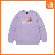 노스페이스 키즈 캠프사이트 스웨트셔츠 LILAC 맨투맨 ballon