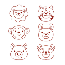 열변색붙임딱지(동물 색칠용)