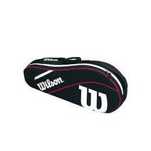 Wilson 윌슨 어드밴티지 테니스가방 테니스백 시리즈, Advantage Iii, Black/White/Red