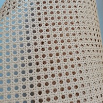 플라스틱 육각 라탄 케인망 원단 천연 가구 장식 등나무 롤, 밝은 브라운 폭 50cm  길이 1m