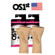 [OS1st] 오에스퍼스트 미국 특허 WS6 손목 보호대 2개, 베이지