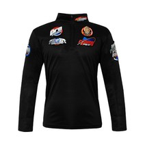 슈스 여름용 낚시긴팔티 / 검정 6사이즈 / 냉감 흡습 낚시의류 / 바다 루어 붕어 오징어 / 여름 낚시복 상의, 프로타입, 검정M95, 01.상어