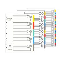 [코리아문구사] 알파 인덱스간지 A4(PVC) Ai-610 10분류