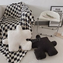 퍼즐 크리에이티브 베게 순간 작은 티르티르 쎄덱 라이트 광녀 디렉터 파이 쿠션, 55x55cm, 화이트