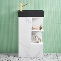 모던 이케아 세면대 하부장 일체형 욕실 화장실 리모델링 기둥 대리석 브랜드 팝업 반다리 호텔, 단일사이즈, 수도세트