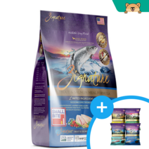 지그니쳐 그레인프리 강아지 눈물사료 송어 연어 스몰바이트 1kg, 칠면조 1kg, 사료 샘플 3개증정 (맛 랜덤)