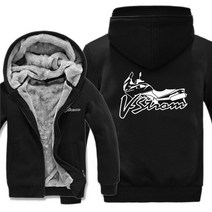 바이크의류 오토바이자켓 스즈키자켓 바이크 오토바이 V-Strom Hoodies 남자 패션 코트 풀 오버 양털 라이, 16 as picture