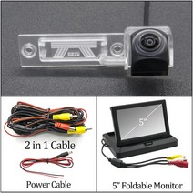 어라운드뷰 후방 사이드 카메라 -HD 1280x720 어안 카메라 폭스바겐 골프 MK4 1997-2005 자동차 차량 주차, 07 Camera N 5 Foldable