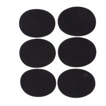 SJSHOP 6pcs 아이언 온 패브릭 패치 의류 팔꿈치 무릎 수리 아플리케 재봉 도구, 스웨이드, 딥 블루