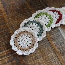 [천삼백케이] [러브컨츄리] (DIY키트)Flower 티매트 만들기 DIY키트(4개), 210