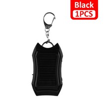미니 보조배터리 새로운 미니 태양열 키체인 950mAH 충전기 모바일 전원 공급 장치 에너지 절약 충전기/휴대폰용 배터리 은행, 04 Black 1pcs