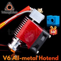 3d프린터 부품 3d펜 필라멘트 trianglelab highall-metal v6 hotend 12v24v 원격 bowen 인쇄 j-head hotend 및 pt100용 v6, 1.75 24v PTFE 라이닝