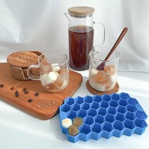 37구 벌집 실리콘 몰드 육각 얼음틀 아이스몰드 아이스 우유 예쁜 시원 물, 그린