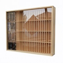 CD LP 블루레이 타이틀 수납장 디스플레이 전시, 무캡 테이프 슬롯 100개