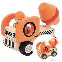 원목 중장비 레미콘 25개월 장난감 22개월 아기 장난감