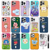 갤럭시노트20 BT21 코야 알제이 미니니 버디 그린 소프트 투명 카드 홀로그램 아쿠아 젤리 케이스 N981