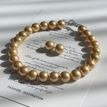 왕진주 골드 15mm 목걸이 Princess Gold Pearl 15mm Necklace