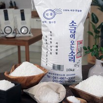 [소금이오는소리] 도기타일염전 씻어나온 천일염10kg(햇소금), 천일염10kg, 10kg