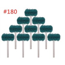 드레멜 로터리 공구용 미니 그라인딩 샌딩 헤드 연마 디스크 펠트 브러시 버핑 휠 드릴 수세미 패드 50 개, [01] With 2.35mm Shank, [04] green, [07] 50pcs