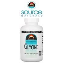 소스내츄럴스 Glycine 글리신 푹잠 아미노산 아데노신 삼인산 500mg 200캡슐