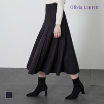 [22신상][올리비아로렌] 밀링지 훌스커트_VOBDKYW9221