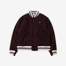 나이키 NSW 어센틱 바시티 자켓 브라운 바살트 아시아 Nike NSW Authentics Varsity Jacket Brown Basalt Asia