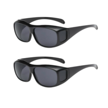 안경위에 쓰는 선글라스 방풍 고글 바이크 운전용 스쿠터고글 선글라스 2개 세트 (주간용 2개)