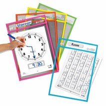 EAI Education SmartPAL Dry Erase Sleeves | Unique Top and Side Opening Pockets with Nameplate for St