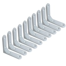 리폼플러스 ㄱ자 선반받침대 10개 까치발 꺽쇠, 중(75x75mm) 화이트 10개입, 10개입