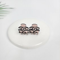 시크몽 프랑스핀 파스텔톤 초미니 더블씨 2개1세트 헤어 집게핀