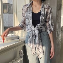 레이디플러스 3103-어필링 블라우스 볼레 쉬폰 바캉스룩 시원