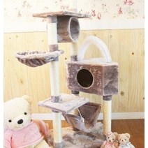 견고한 대형 DIY 캣타워 고양이집 대형캣타워 아기고양이 운동 냥덕후, 그레이, 그레이
