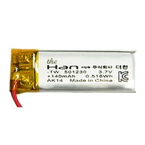 더한 리튬 폴리머 배터리 충전지 501230 140mAh, 1개, 1개