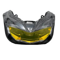 혼다 포르자350 헤드램프 컬러 가드 전조등 커버 네온 옐로 그레이 튜닝 커스텀 파츠, 형광 옐로개