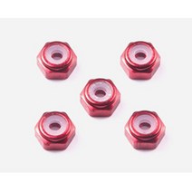 (15493) 타미야 미니카 알루미늄 록 넛트 2mm 레드