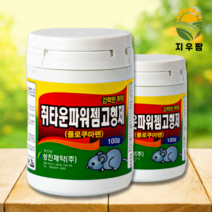 쥐타운파워젬 100g 신제품 쥐약 알약 기피제 덫 하수구, 1개, 1개
