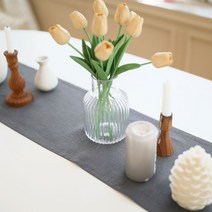 RN813 린넨100% 식탁 테이블러너 36컬러 협탁용 (120x28cm), 13 샹그리아와인