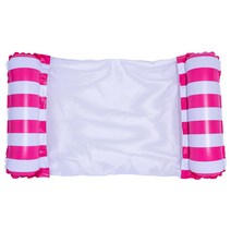 다기능 풍선 Foldable 부동 행 수영장 물 해먹 에어 매트리스 침대 비치 풀 장난감 워터 라운지 의자, 04 Stripe Rose