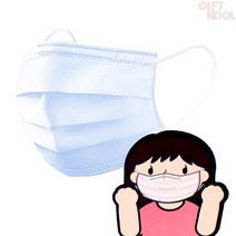 기프트앤돌 어린이용 일회용 3중필터 덴탈마스크 프리미엄 황사 방역 낱장, 1매