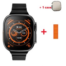 ZD8 울트라 맥스 스마트 워치 시리즈 8 49mm 티타늄 합금 바디 2.0 quot 망막 스크린 BT 전화 NFC ECG IP68 방수, GPS, 30cm, C, ZD8 ultra max