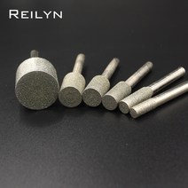 연마재120 6mm 6mm-30mm 그라인딩 헤드 다이아몬드 에머리 생산용 비트, 07 Cylinder 18mm