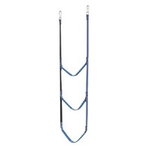 카누 딩기 웨이크 보드 세일링 스피드 보트 용 후크가있는 내구성 풍선 보트 리브 탑승 사다리 웨빙 스트랩, 나일론, 푸른