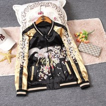 [해외] 스카잔 스카쟌 점퍼 요코스카자수 피닉스 골드야구복 양면비행코트