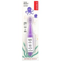 RADIUS Totz 칫솔 엑스트라 소프트 18개월 이상 퍼플 스파클 1개입