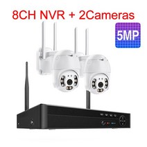 무선영상송수신기 중계Techage-무선 PTZ 보안 시스템 3mp 8CH AI 사람 탐지 자동 추적 비디오 감시 N, 01 8CH NVR 2 5MP Cam_01 없음, 1개
